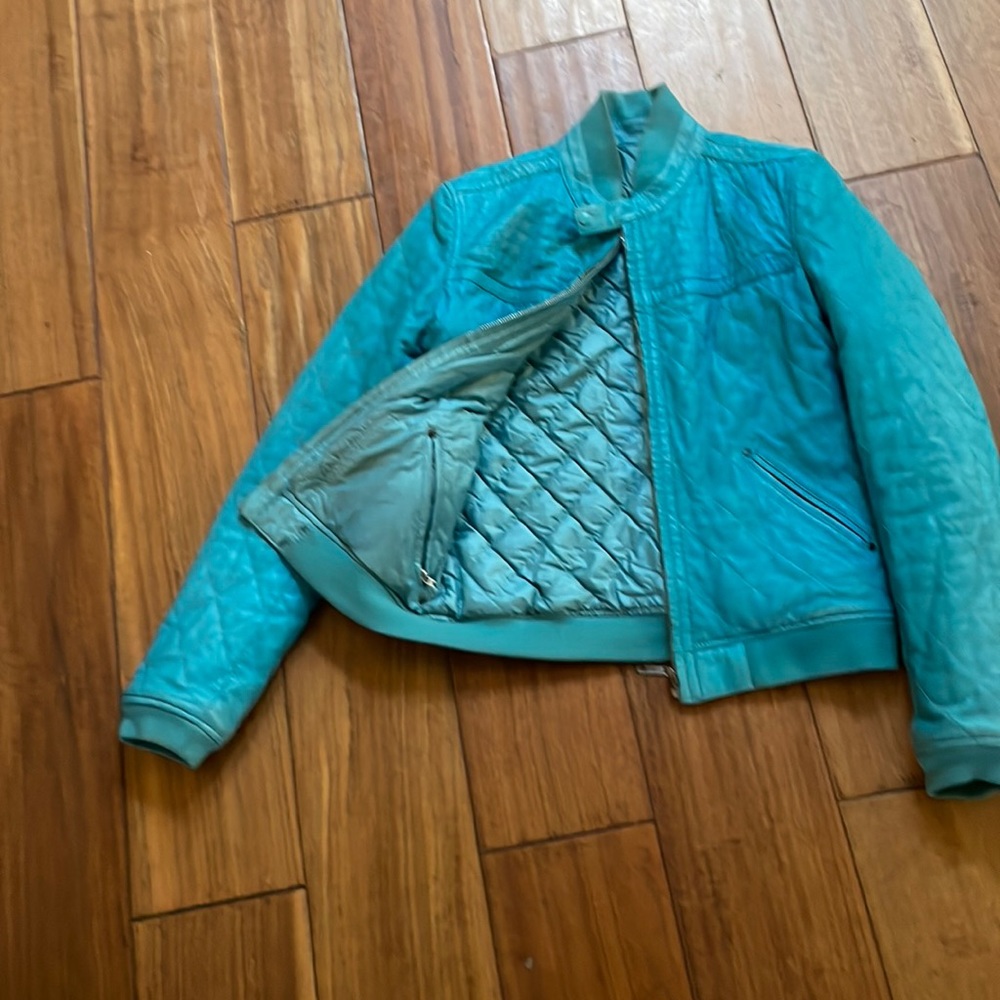 Diesel leather double side bomberq sz L